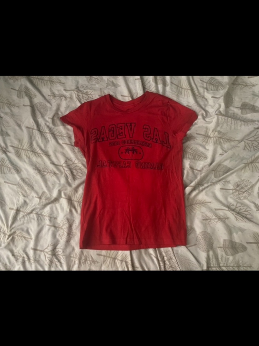 Red Las Vegas Graphic Tee for Women’s